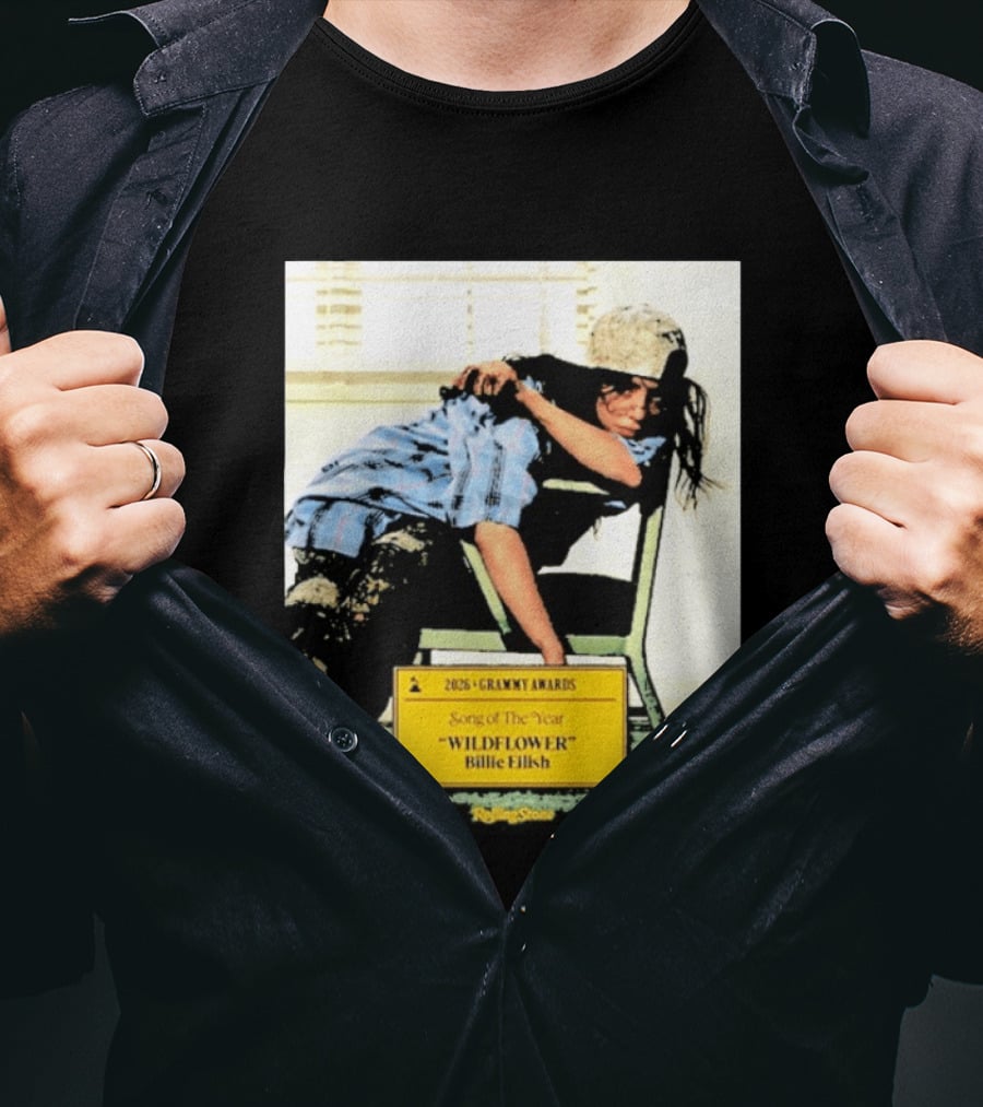 2026 Grammy Awards Song Of The Year Wildflower Billie Eilish Rolling Stone T-Shirt