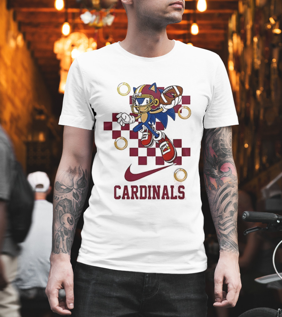 Arizona Cardinals Sonic Crossover Nike Collaboration T-Shirt