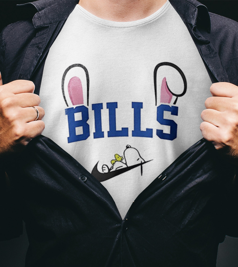 Buffalo Bills Peanuts Snoopy Woodstock Easter T-Shirt