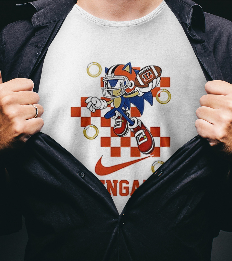 Cincinnati Bengals Sonic Football Collaboration T-Shirt
