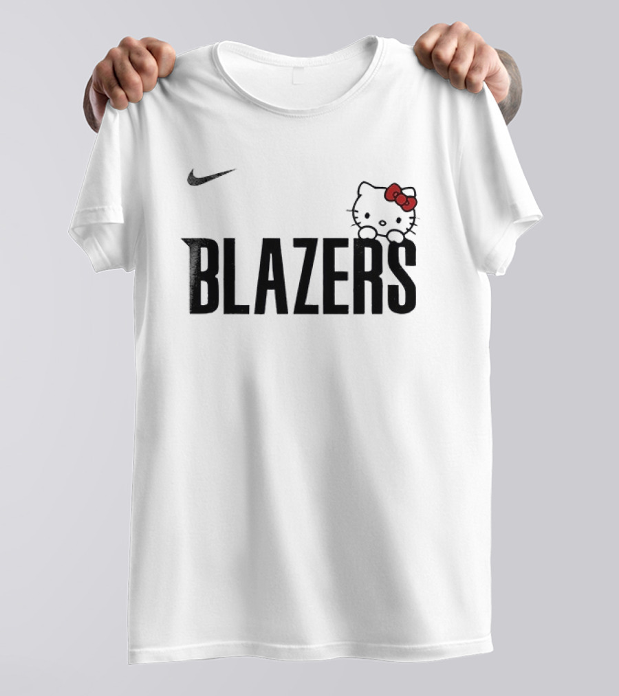 Nike Portland Trail Blazers Hello Kitty Collaboration T-Shirt