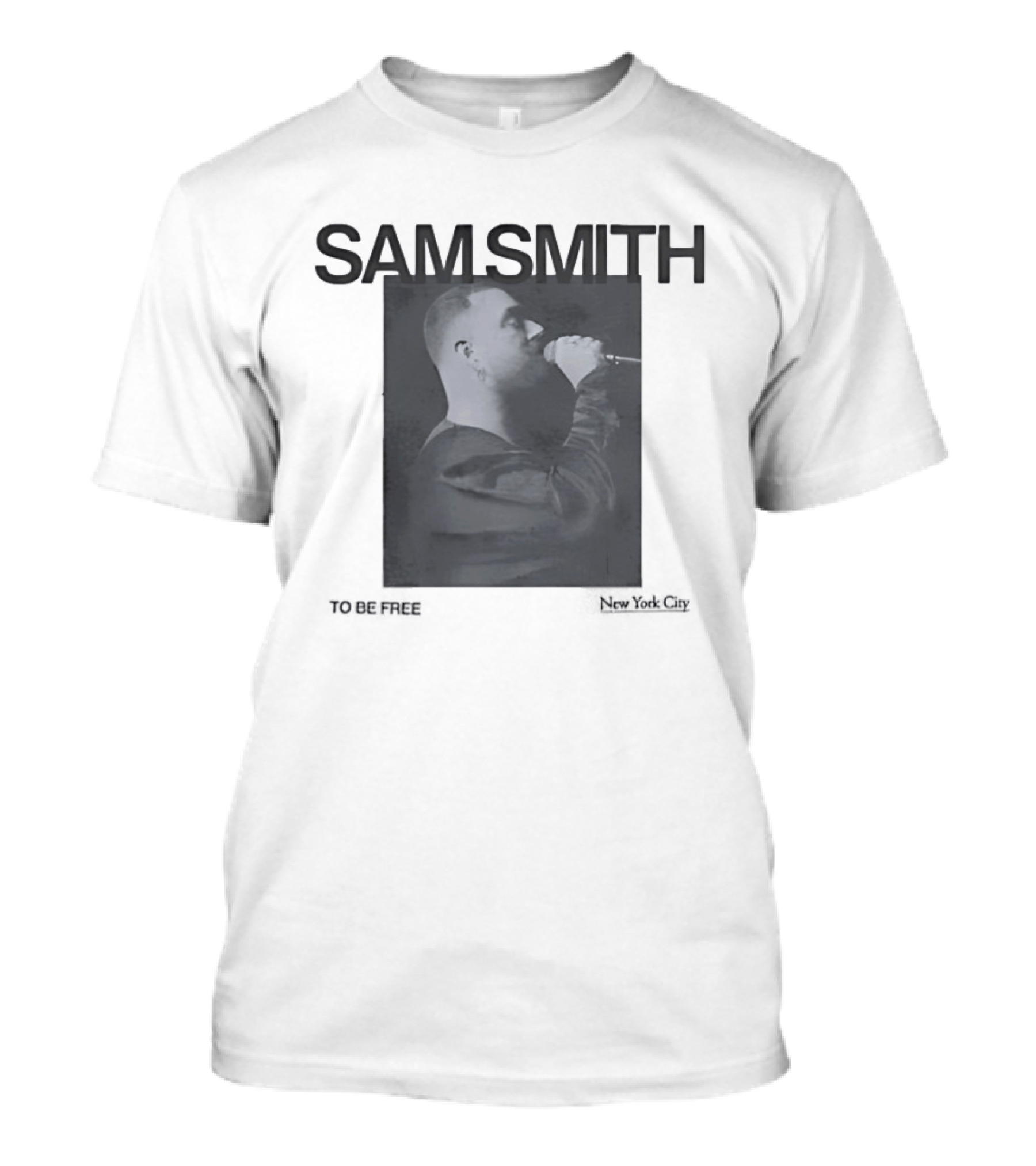 Sam Smith To Be Free Vintage New York City Concert T-Shirt