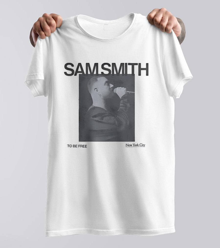 Sam Smith To Be Free Vintage New York City Concert T-Shirt