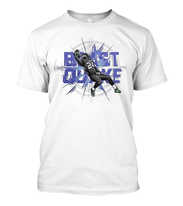 Seattle Seahawks Beast Quake Beast Mode Be Afraid Pose Seattle Football T-Shirt