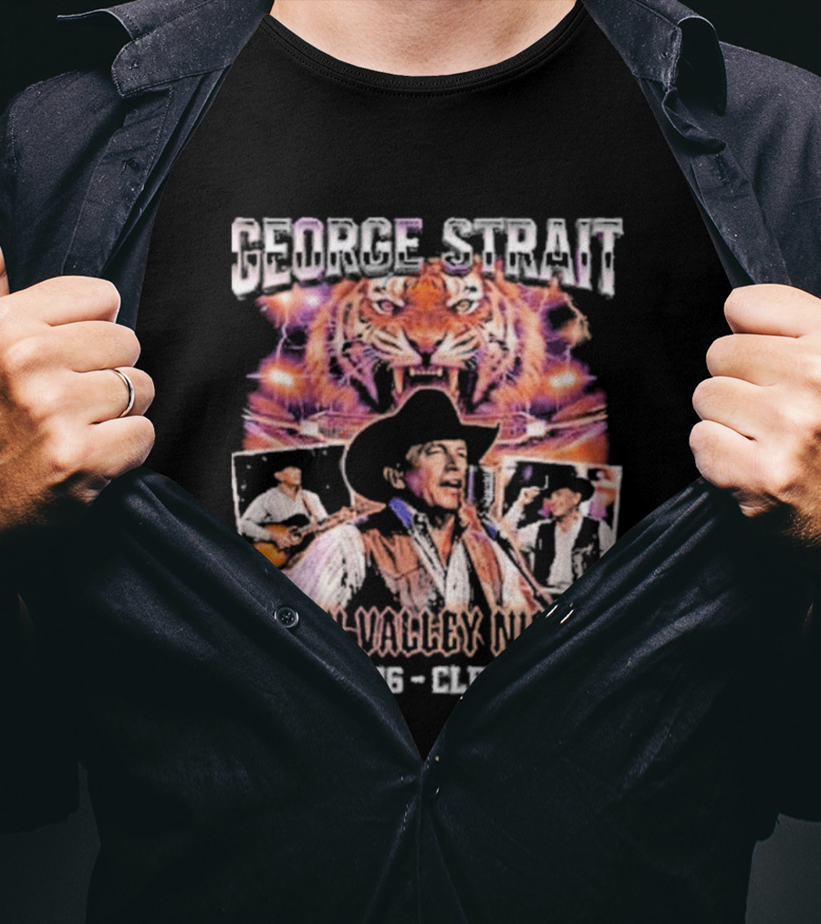 George Strait Death Valley Nights May 2 2026 Clemson SC Tigers Concert Event T-Shirt