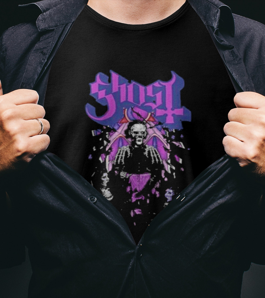 Ghost Reassembled Faith Tour Symbolic Skeleton T-Shirt
