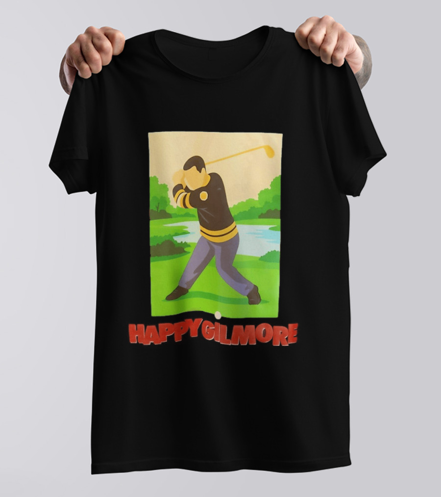 Happy Gilmore Hockey Player Golfing Pittsburgh Penguins T-Shirt