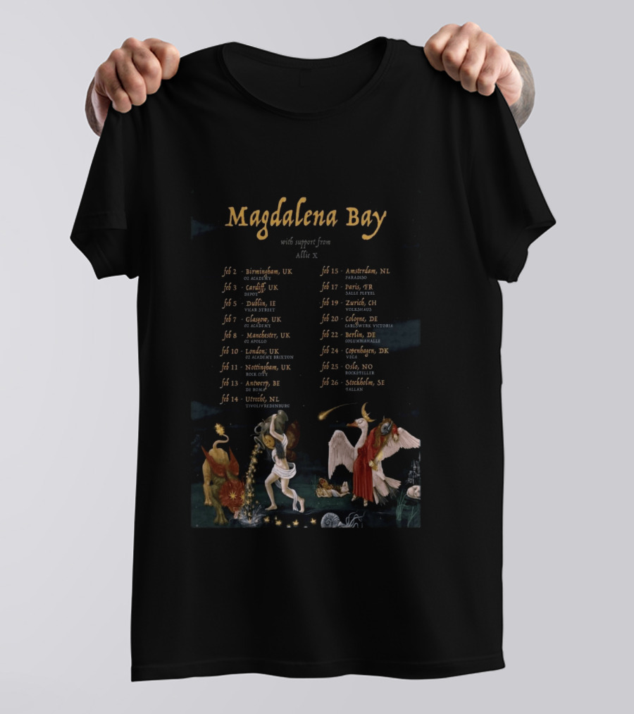 Magdalena Bay Europe Tour 2023 Dates Featuring Allie X T-Shirt