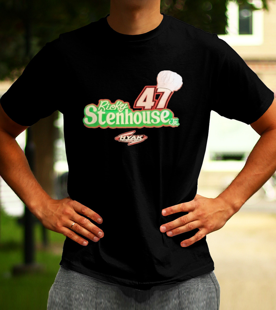 Ricky Stenhouse Jr 47 Hyak Motorsports Chef Hat T-Shirt