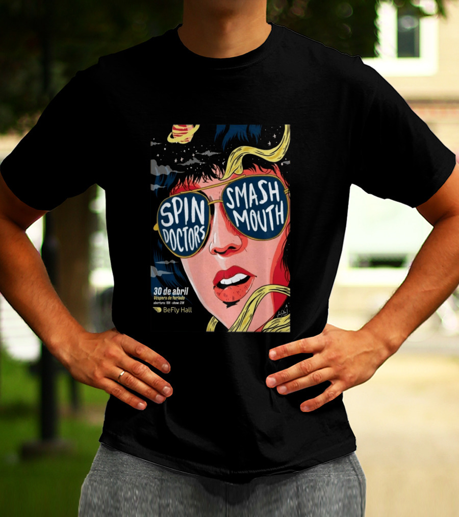 Spin Doctors Smash Mouth Concert 30 De Abril BeFly Hall 2026 Belo Horizonte Brazil T-Shirt