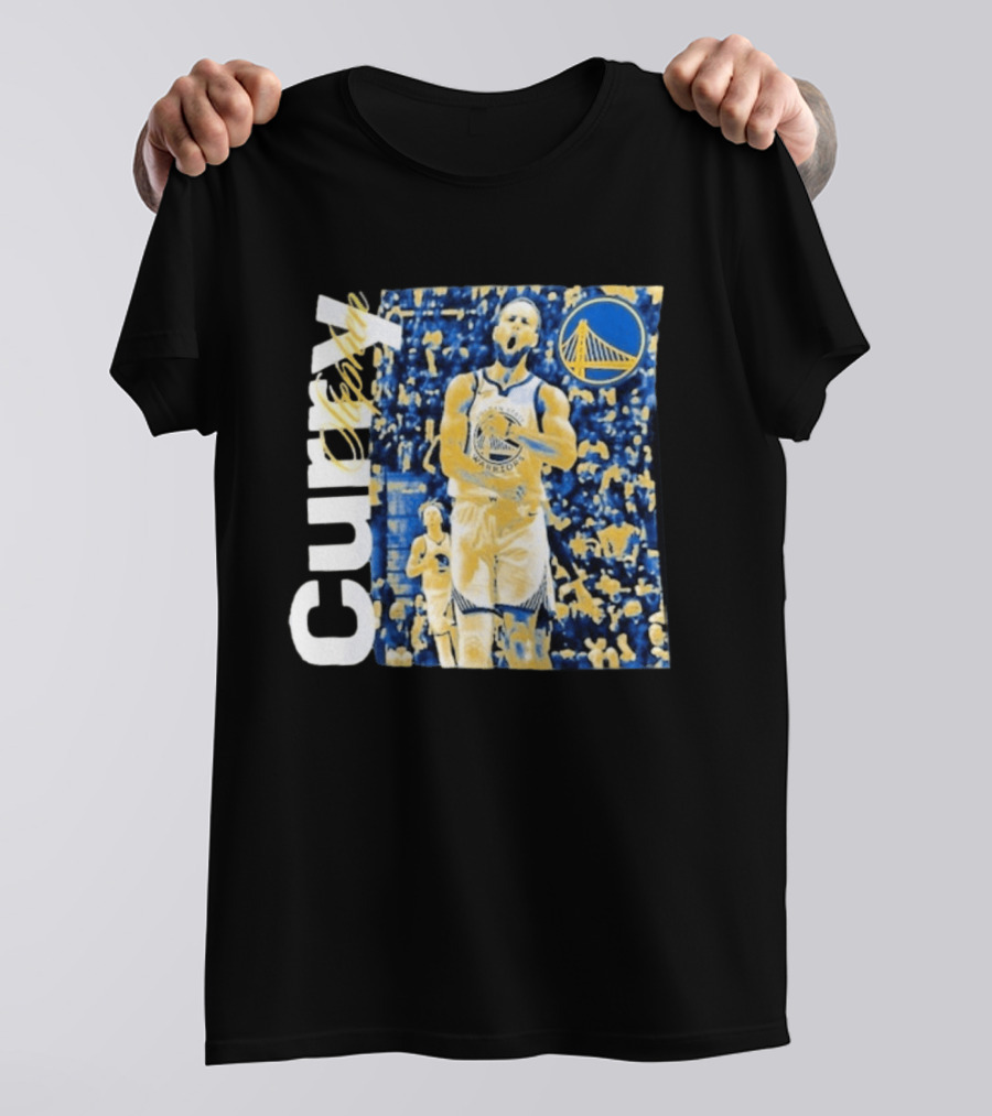Stephen Curry Golden State Warriors NBA Season Start Action T-Shirt