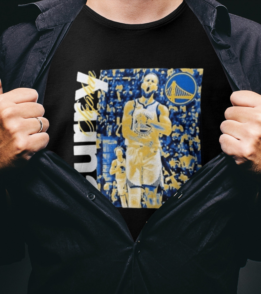 Stephen Curry Golden State Warriors NBA Season Start Action T-Shirt