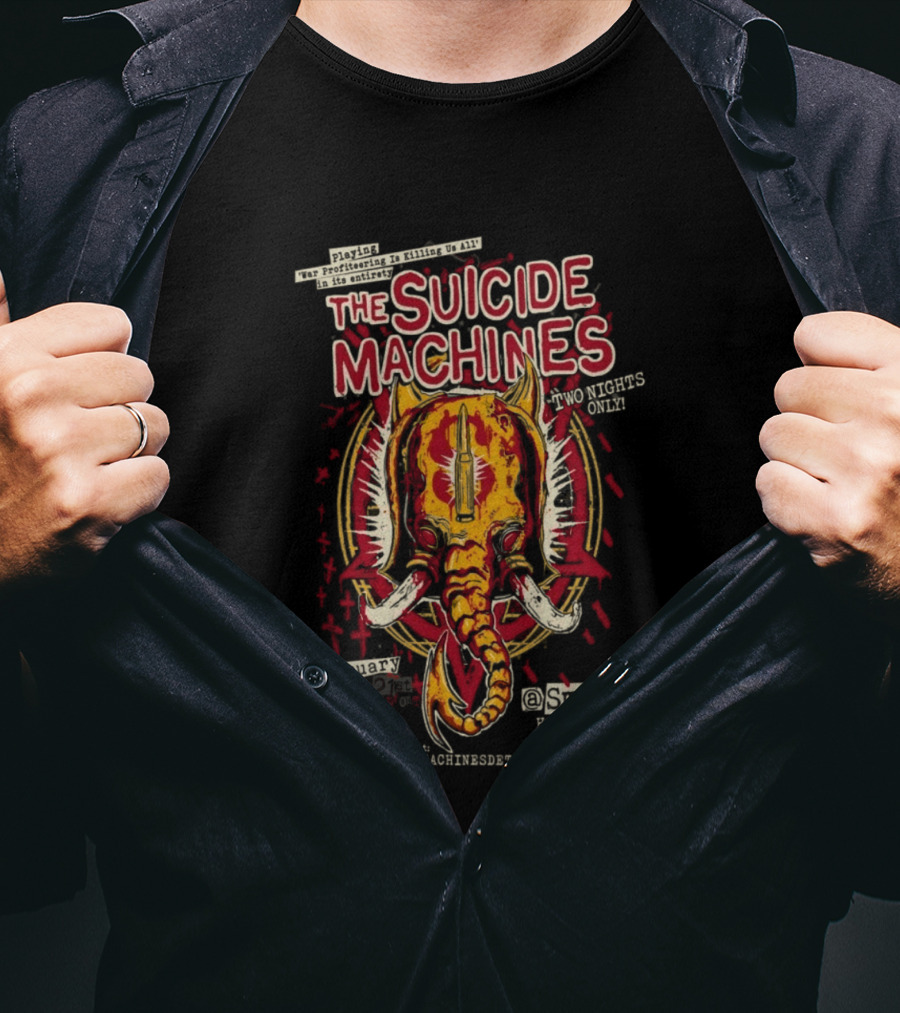 The Suicide Machines Tour Dates 2 20 2 21 2026 Hamtramck MI T-Shirt