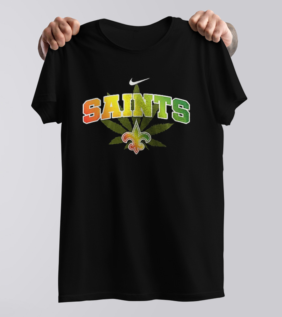 New Orleans Saints Nike One Love Fleur De Lis Leaf T-Shirt