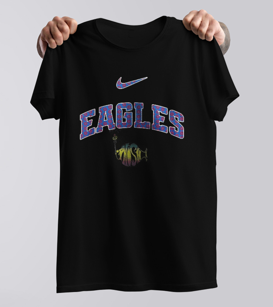Nike Philadelphia Eagles EAGLES Text With Phish Band T-Shirt