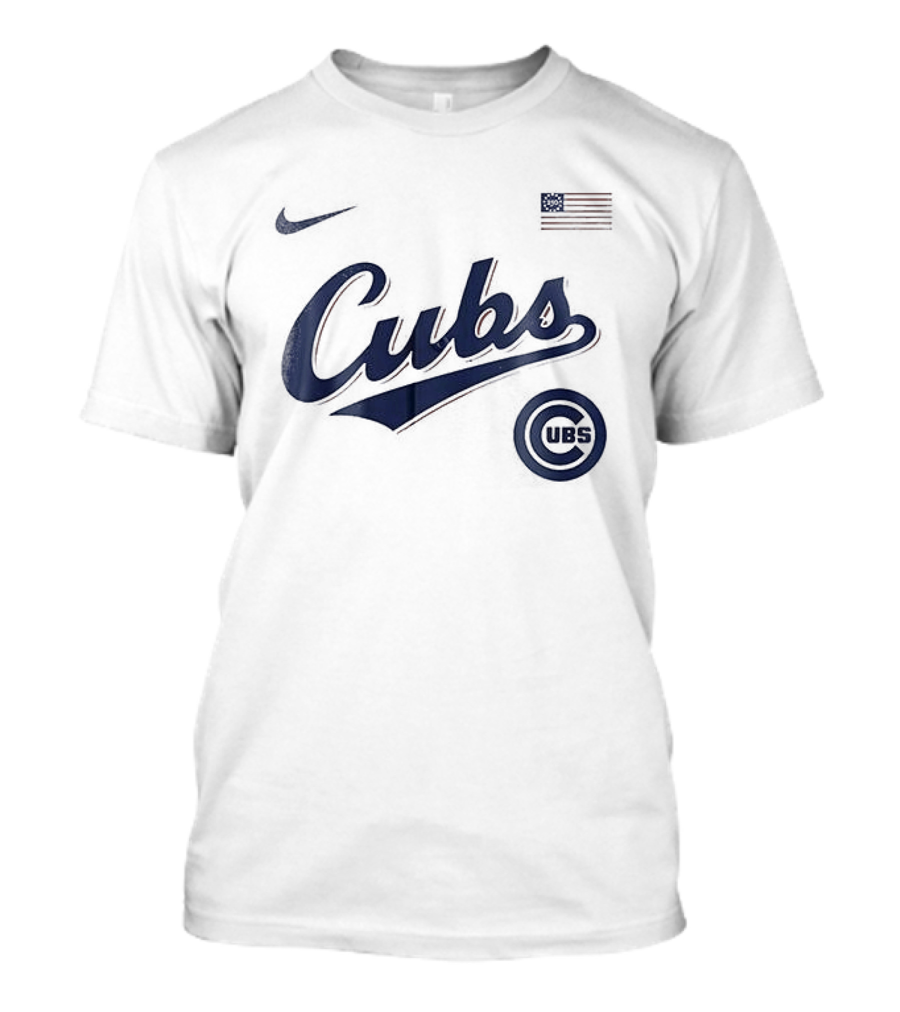 Nike Cubs USA 250th Anniversary Flag T-Shirt