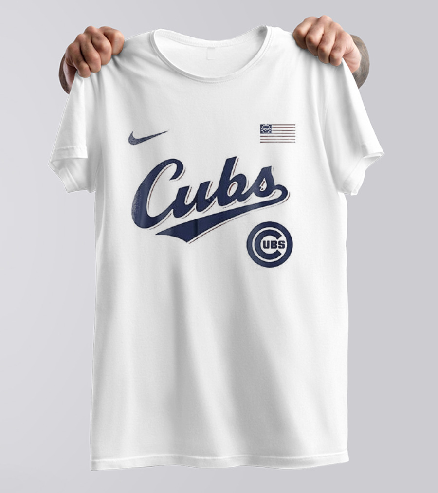 Nike Cubs USA 250th Anniversary Flag T-Shirt