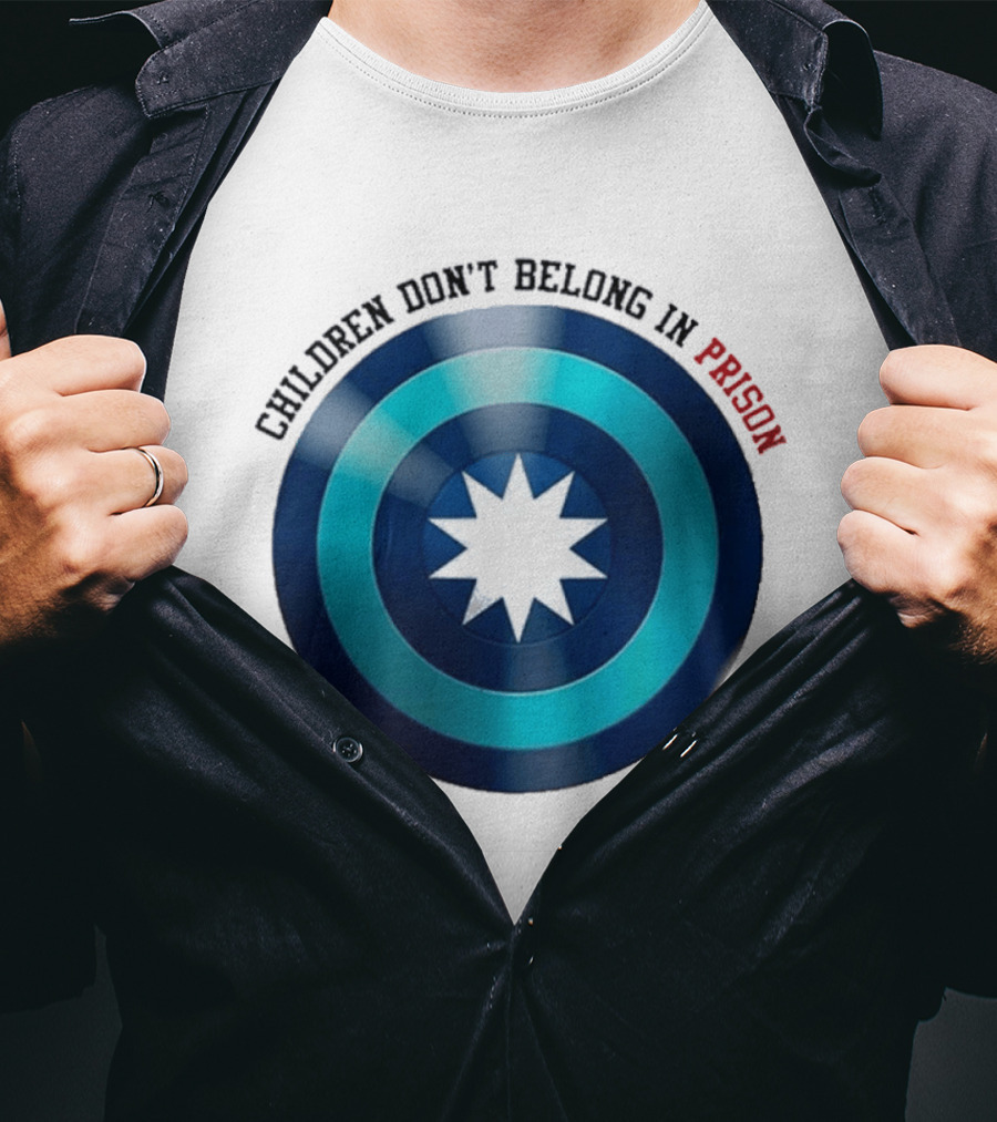 Children Don't Belong In Prison Minnesota Shield Abolish ICE T-Shirt