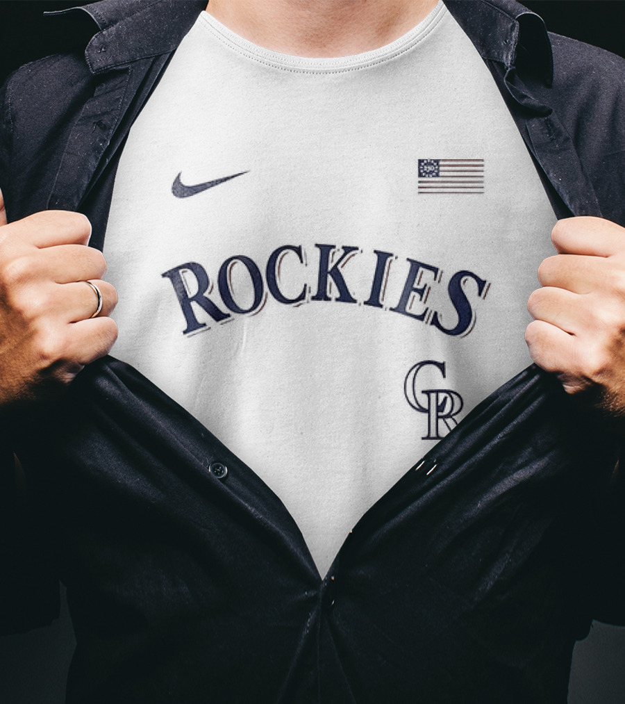 Nike Colorado Rockies 250th Anniversary USA Baseball Celebration T-Shirt