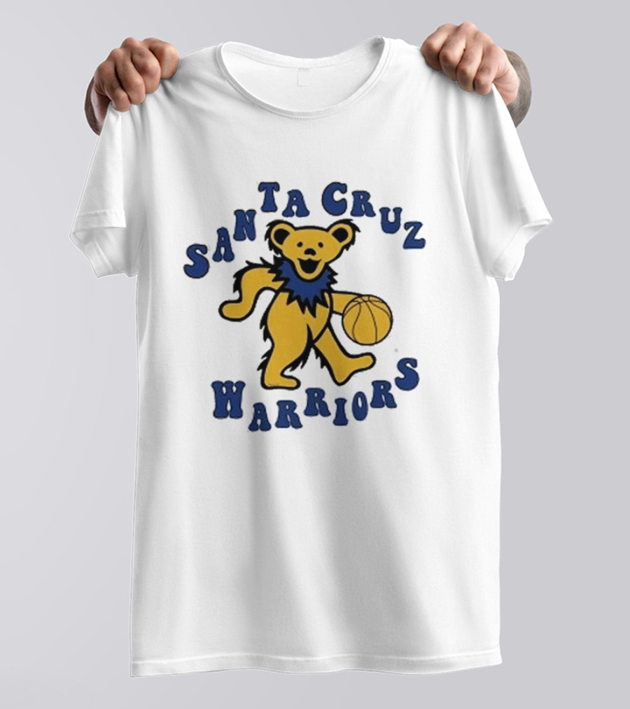 Grateful Dead SCW Bear Santa Cruz Warriors Basketball T-Shirt