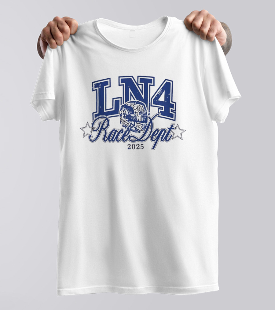 LN4 Race Dept 2025 Skull Star Motif T-Shirt