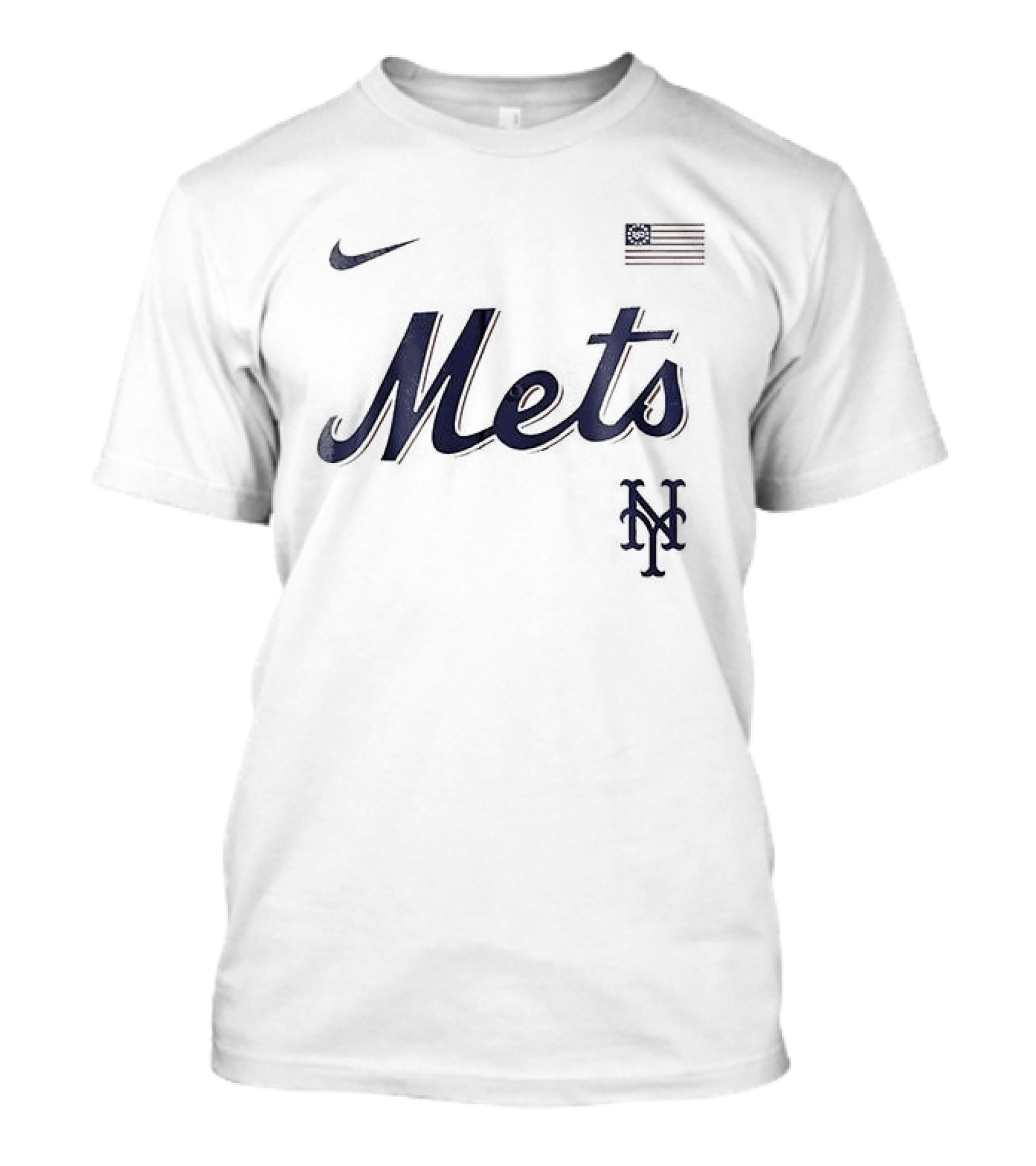 New York Mets Nike USA Flag 250th Anniversary Baseball T-Shirt