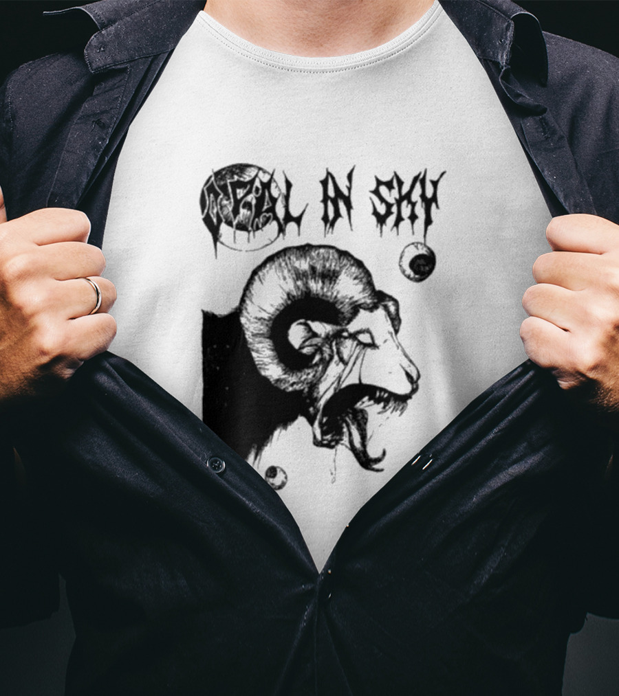 Olivia Dark Opal In Sky Satanic Ram T-Shirt