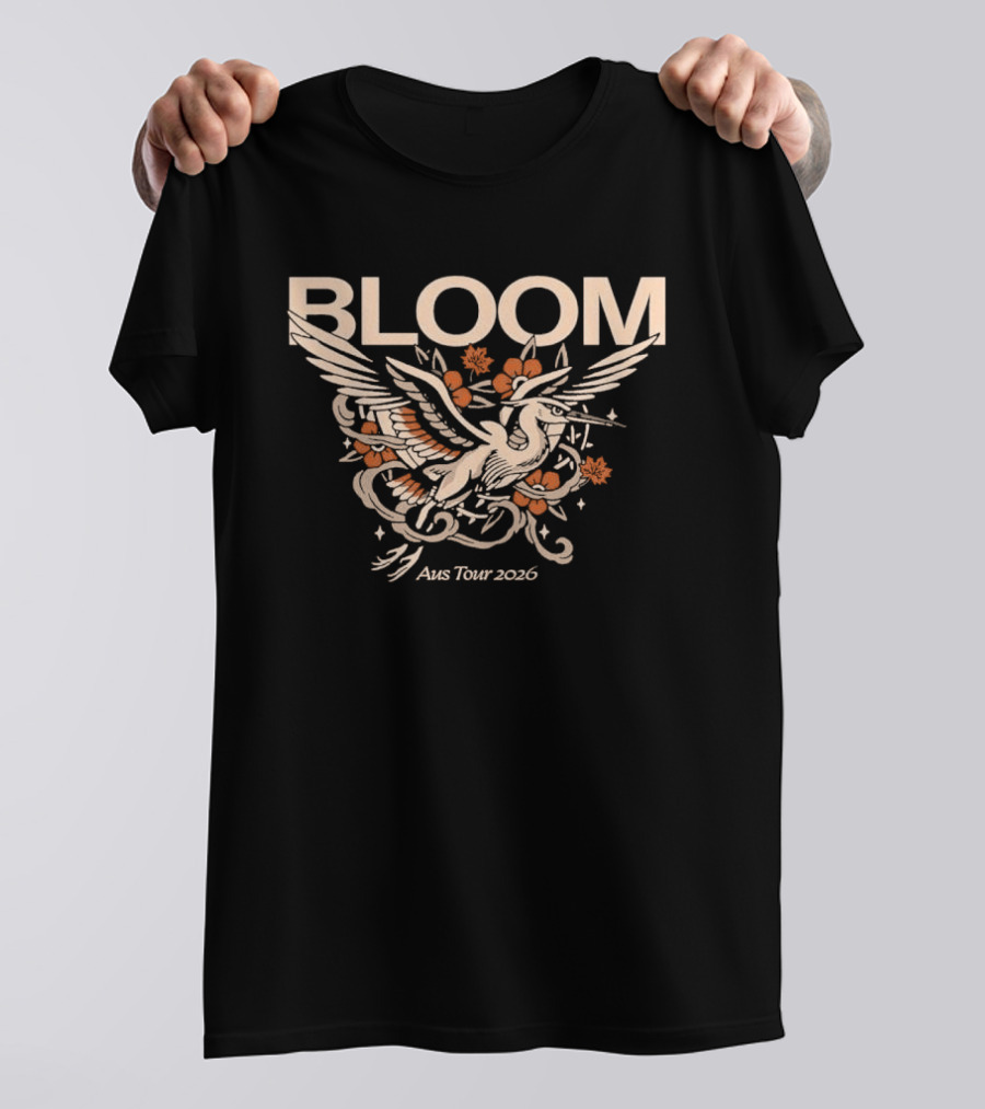 Bloom Aus Tour 2026 Phoenix And Floral T-Shirt