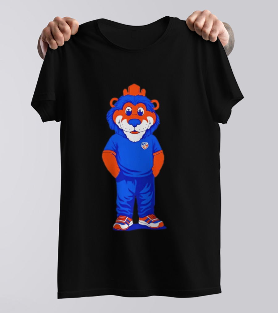 FC Cincinnati Casual Gary Mascot Blue And Orange Outfit T-Shirt