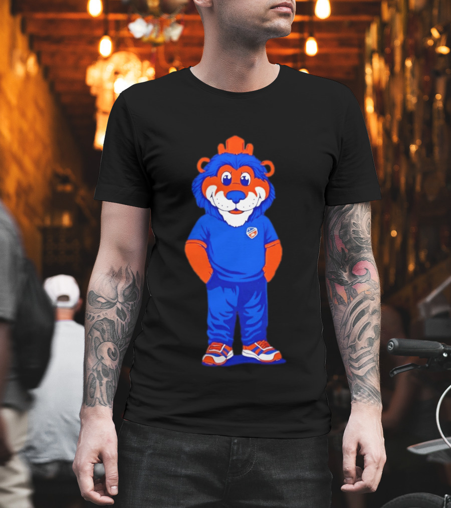 FC Cincinnati Casual Gary Mascot Blue And Orange Outfit T-Shirt