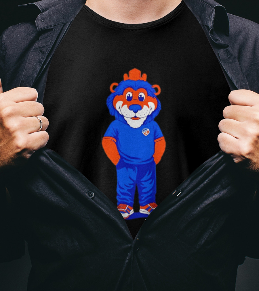 FC Cincinnati Casual Gary Mascot Blue And Orange Outfit T-Shirt