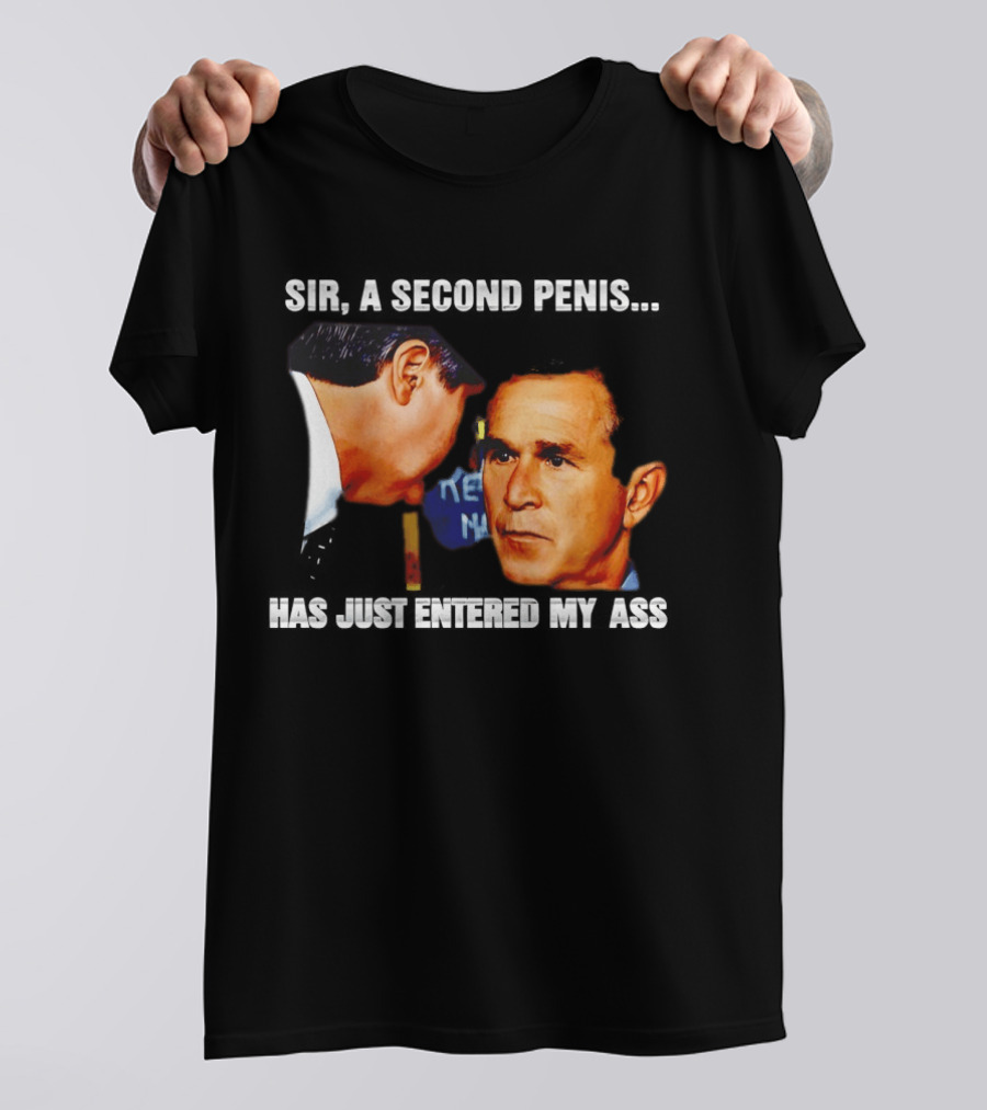 George Walker Bush Second Penis Meme Controversial Humor T-Shirt