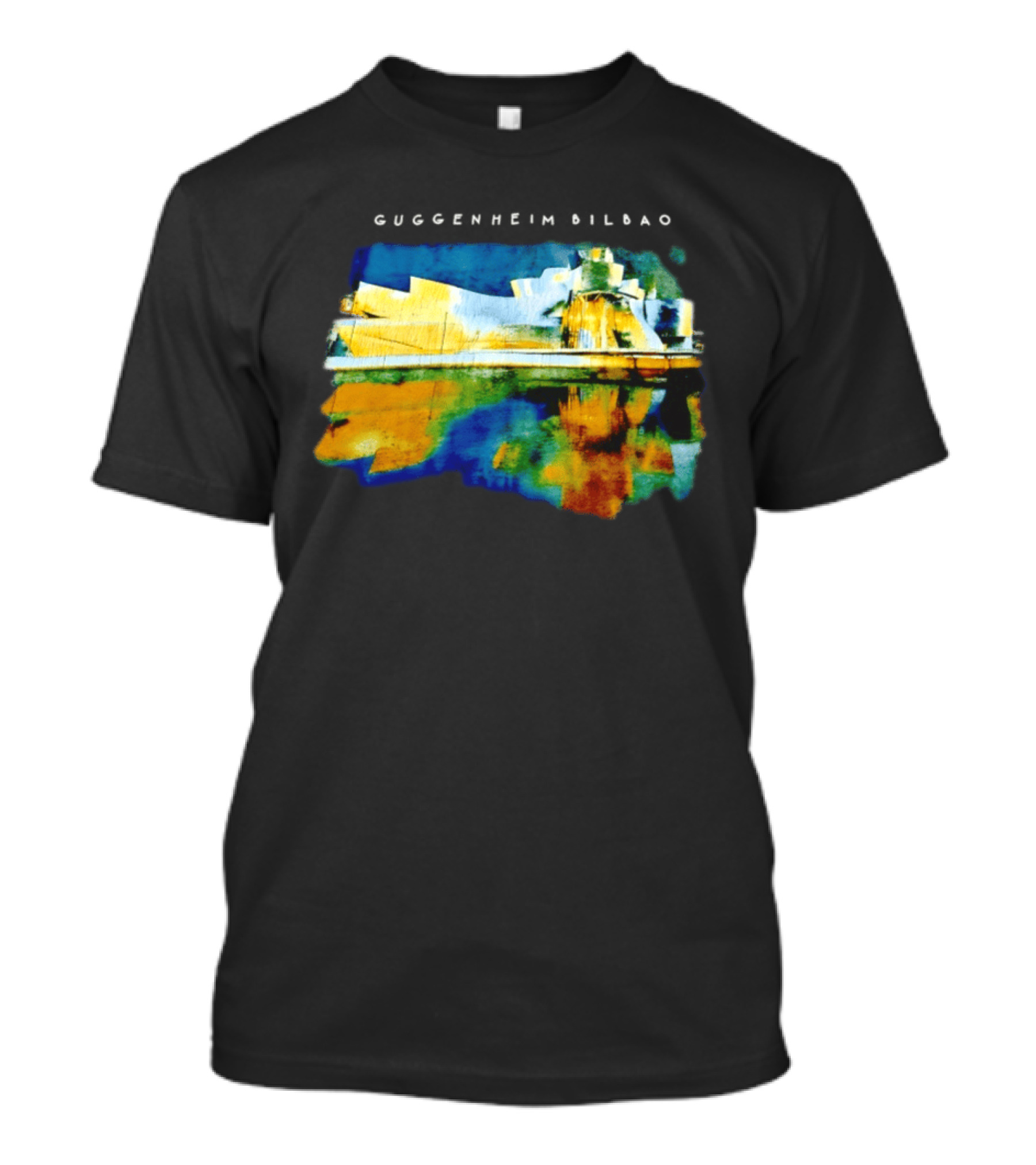 Guggenheim Bilbao Museum Painting Abstract Art Reflection T-Shirt