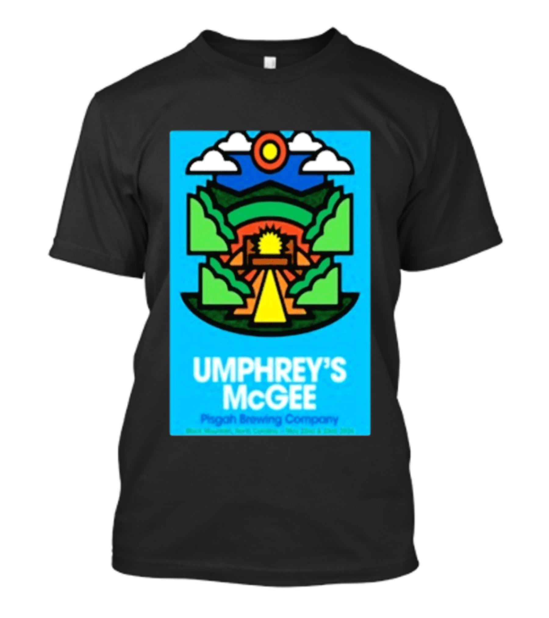 Umphrey's McGee Pisgah Brewing Company Black Mountain NC May 22nd 23rd 2026 T-Shirt
