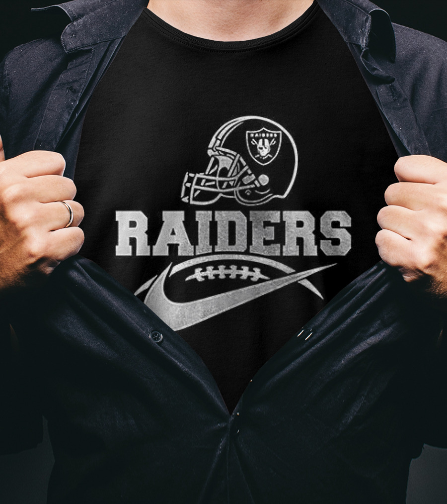 Raiders Helmet Nike Football T-Shirt