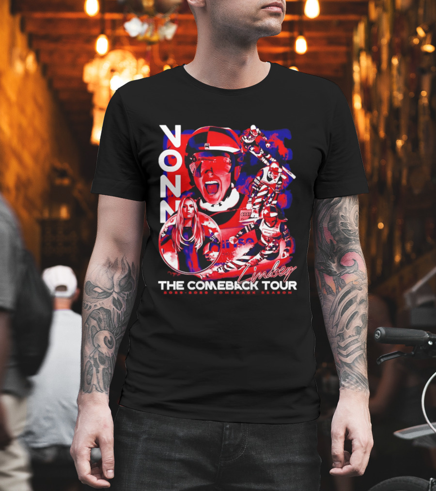 Lindsey Vonn The Comeback Tour Skiing Champion T-Shirt