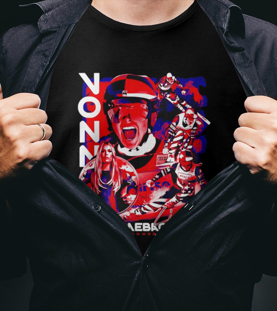 Lindsey Vonn The Comeback Tour Skiing Champion T-Shirt