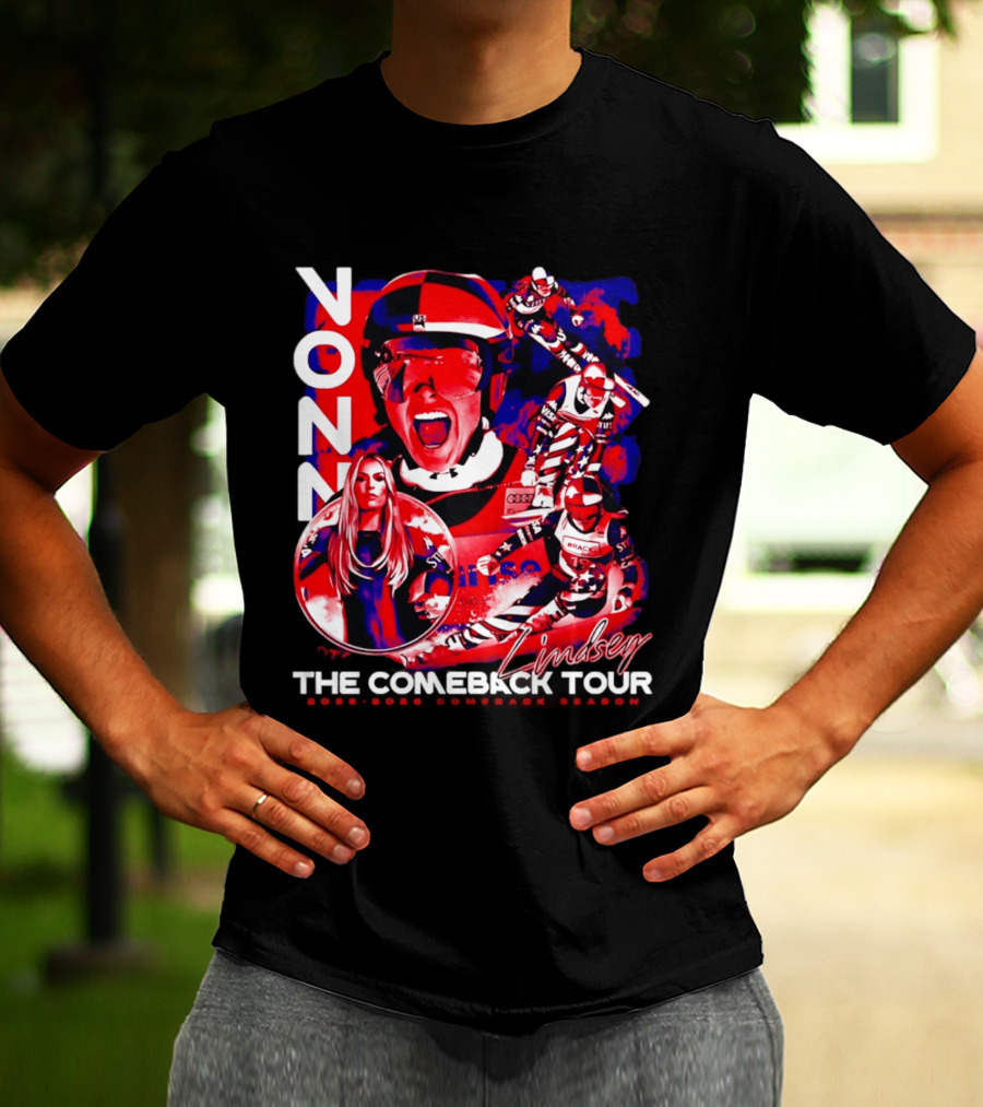 Lindsey Vonn The Comeback Tour Skiing Champion T-Shirt