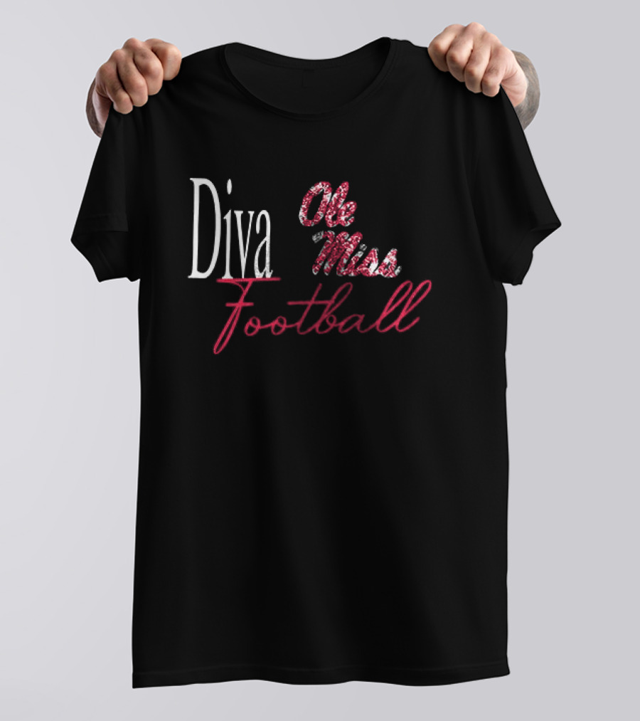 Ole Miss Football Diva T-Shirt