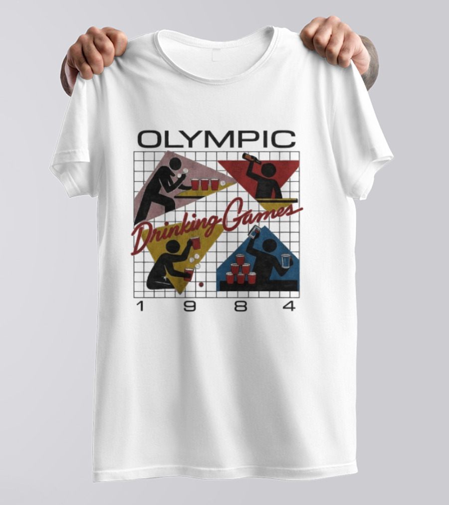 Olympic Drinking Games 1984 Beer Pong T-Shirt