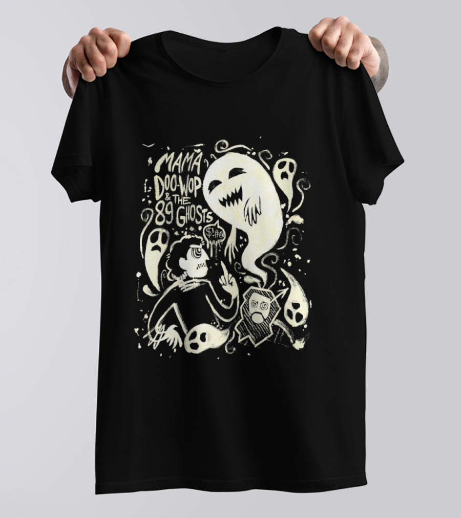 Mama Doo Wop And The 89 Ghosts Supernatural Illustrations T-Shirt