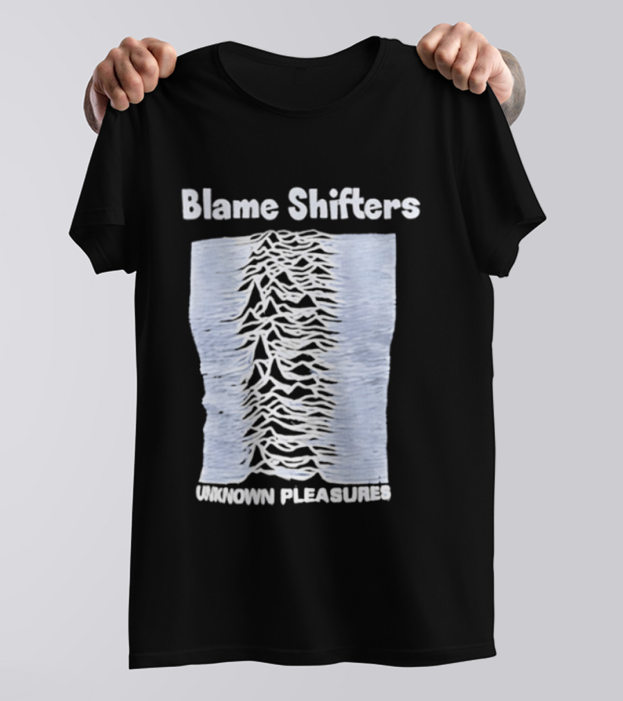 Blame Shifters Unknown Pleasures Waveform T-Shirt