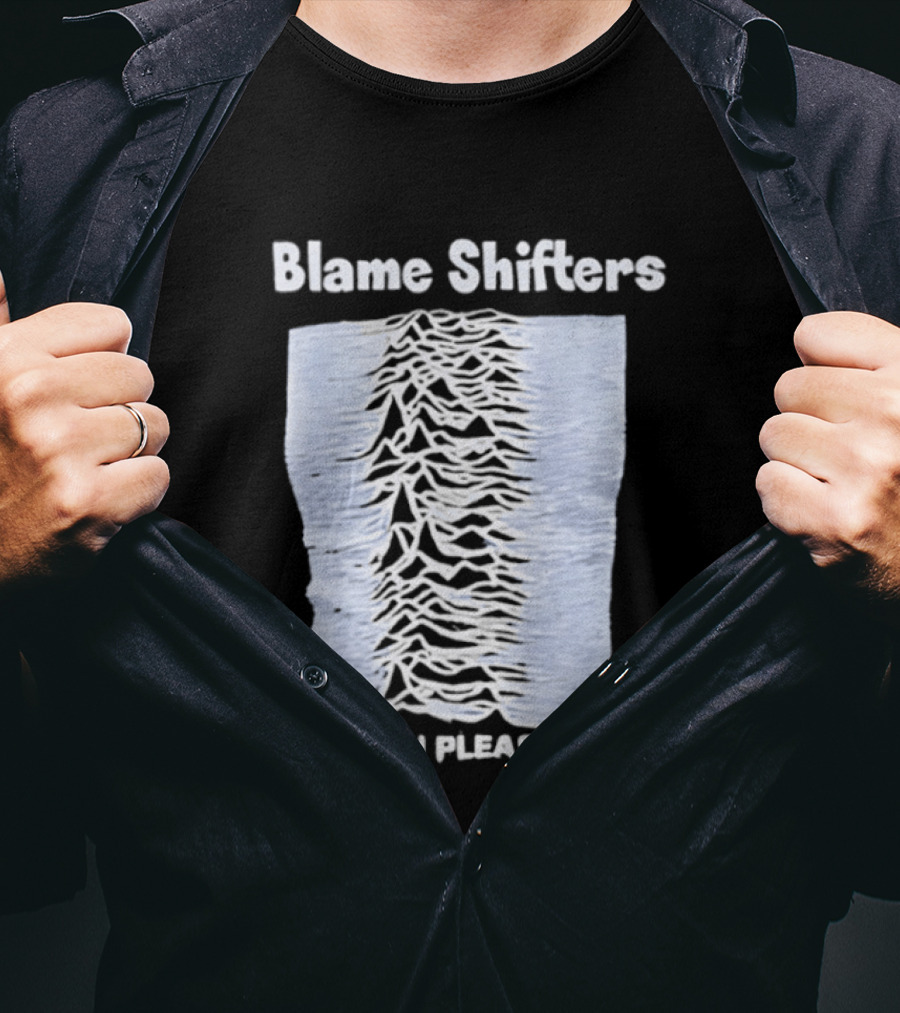 Blame Shifters Unknown Pleasures Waveform T-Shirt