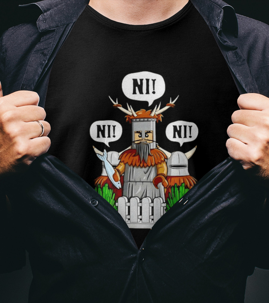 Viking Warrior Lego The Knights Of Ni NI! NI! NI! T-Shirt