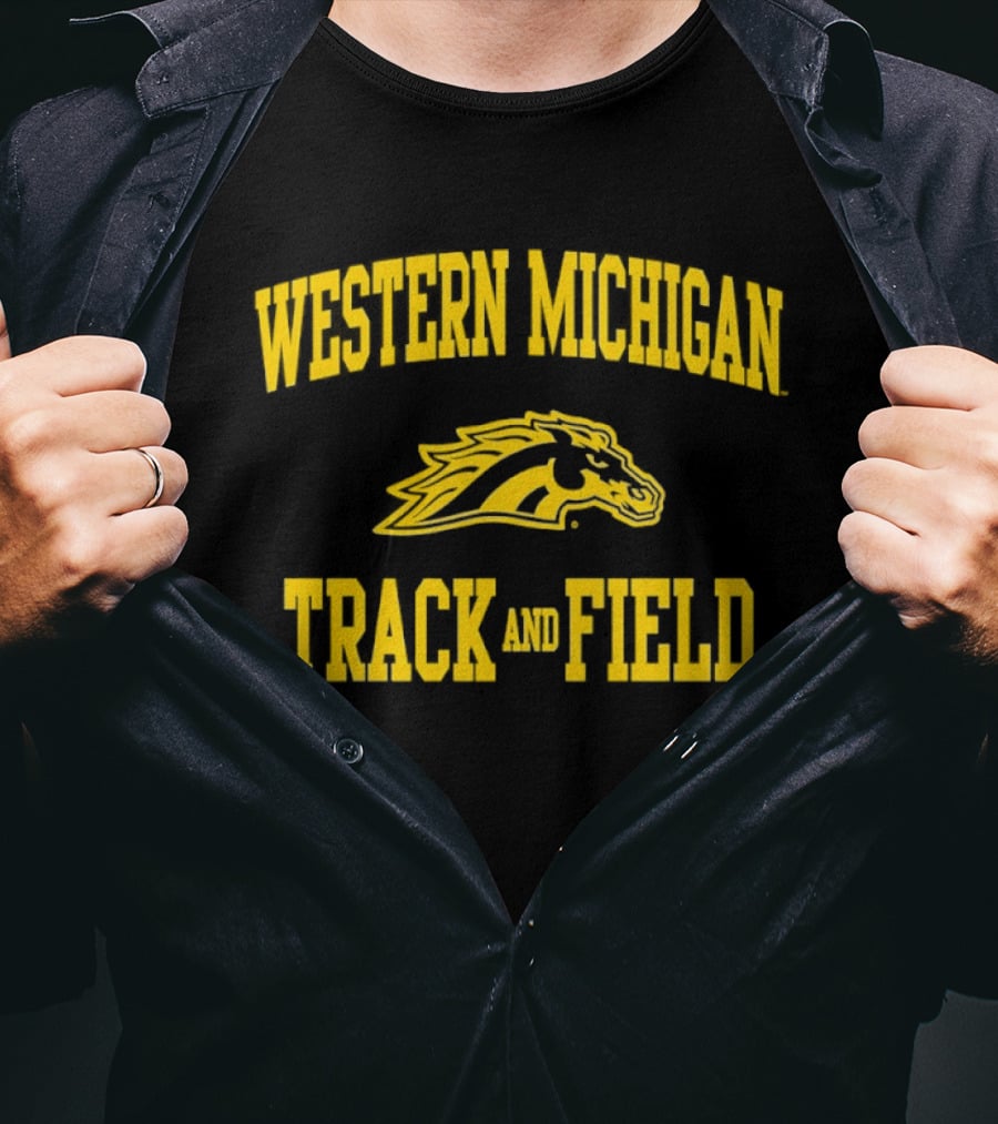 Western Michigan Broncos Track And Field Team T-Shirt