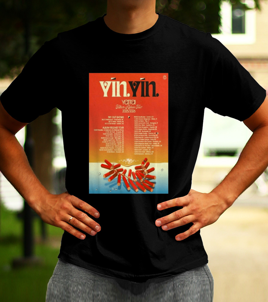 YĪN YĪN Yatta Album Release Tour 2025 2026 Europe And UK Dates T-Shirt