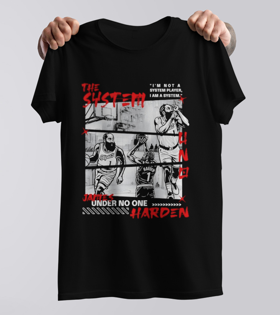 Los Angeles Clippers The System James Harden Under No One UNO T-Shirt
