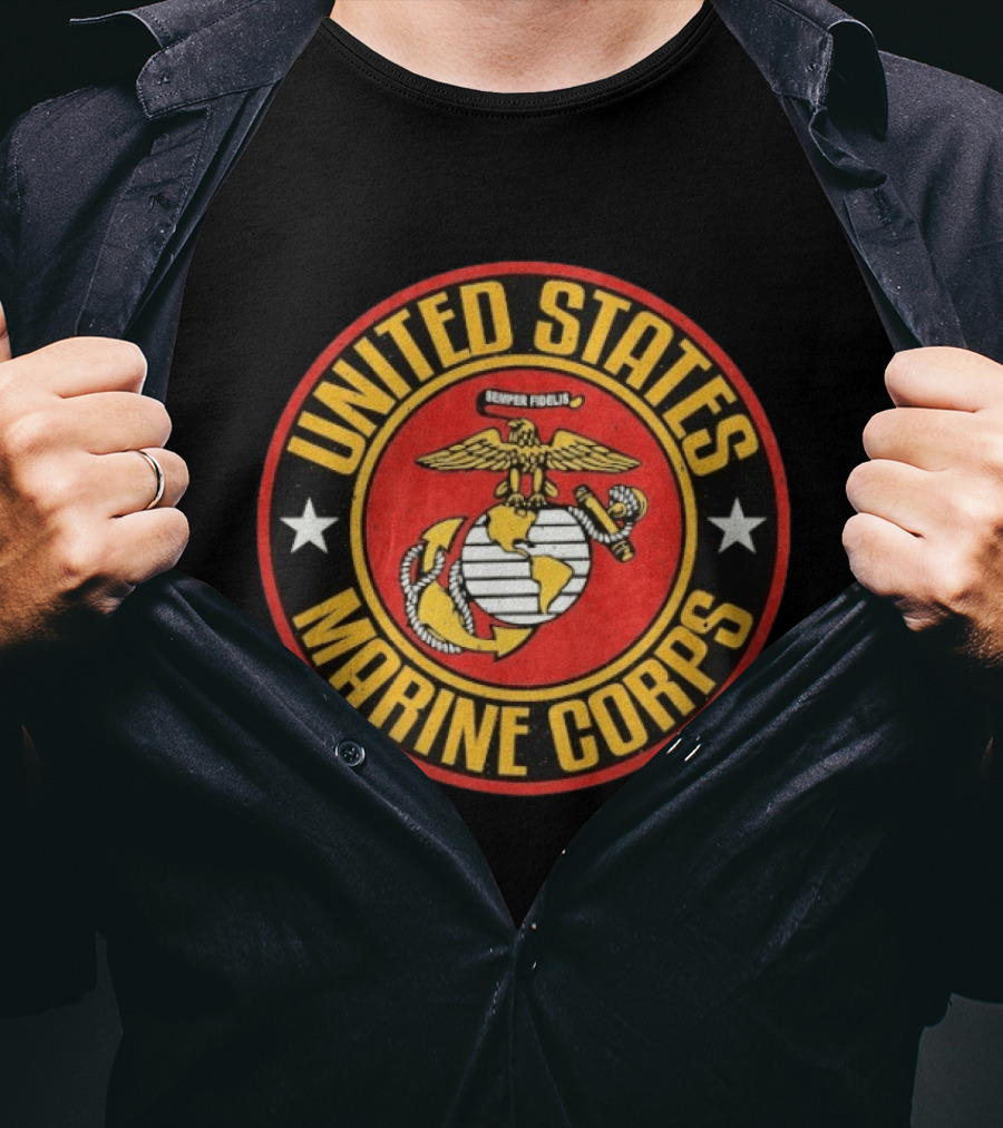 United States Marine Corps Large Semper Fidelis Seal T-Shirt