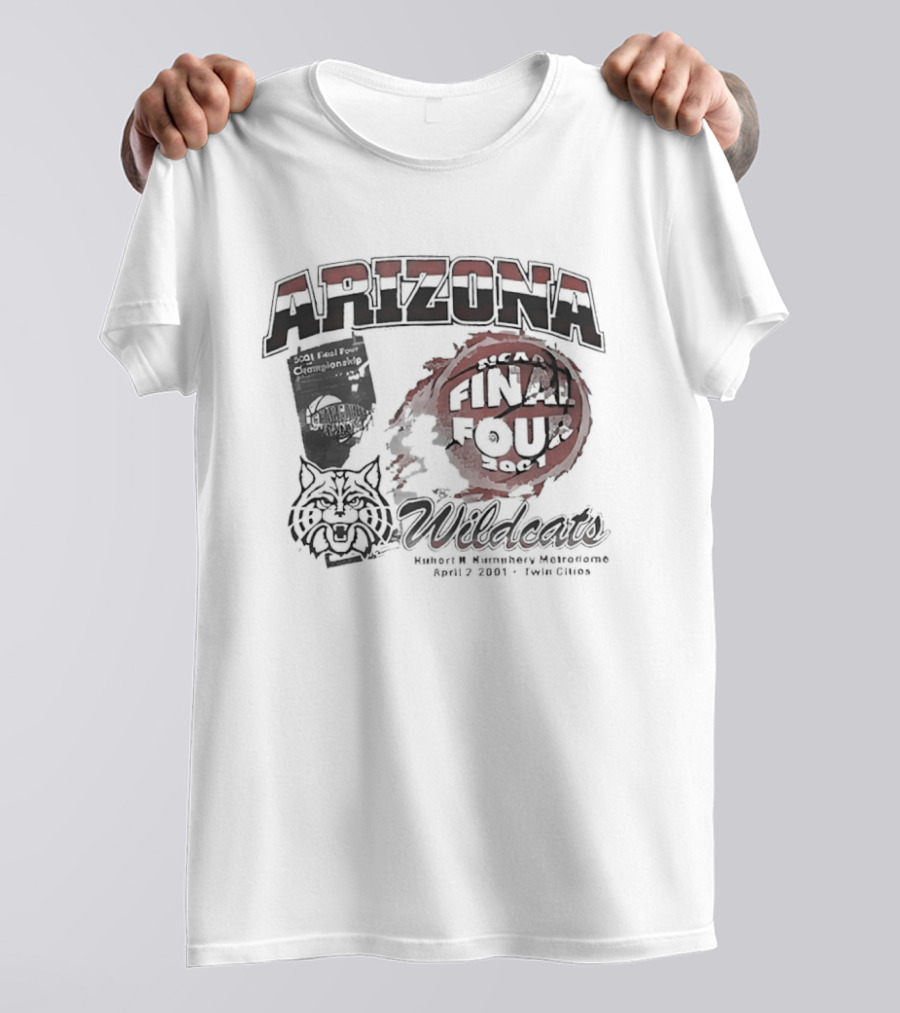 Arizona Wildcats NCAA Final Four 2001 Basketball Team Legacy T-Shirt