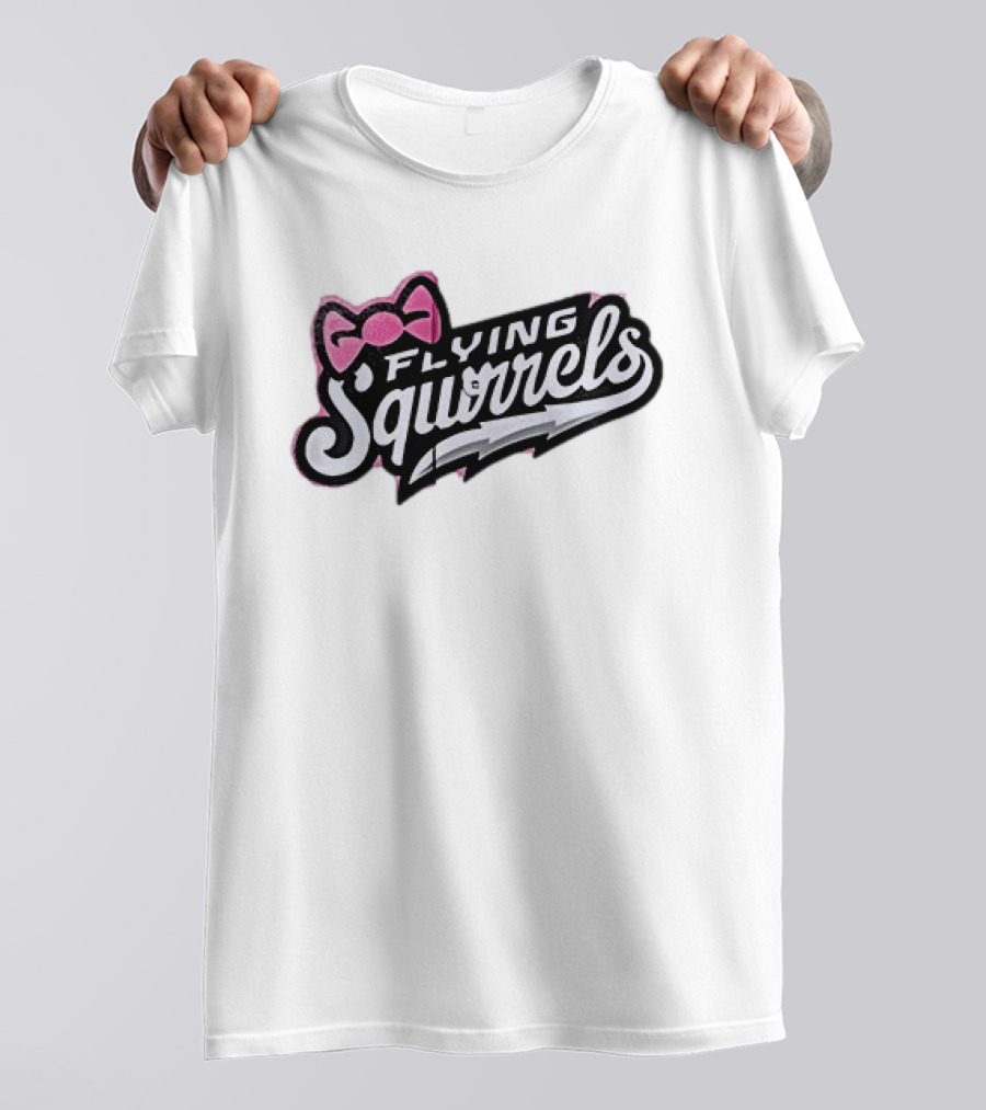 Richmond Flying Squirrels Nutasha Pink Bow Team Unveiled T-Shirt